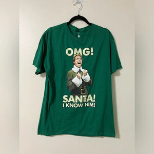 Elf Graphic Tee Will Ferrell Santa Buddy the elf Christmas size Large